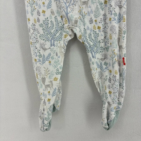 Magnetic Me 3-6 months baby boy girl blue footie pajamas bamboo soft stretchy - Picture 4 of 5